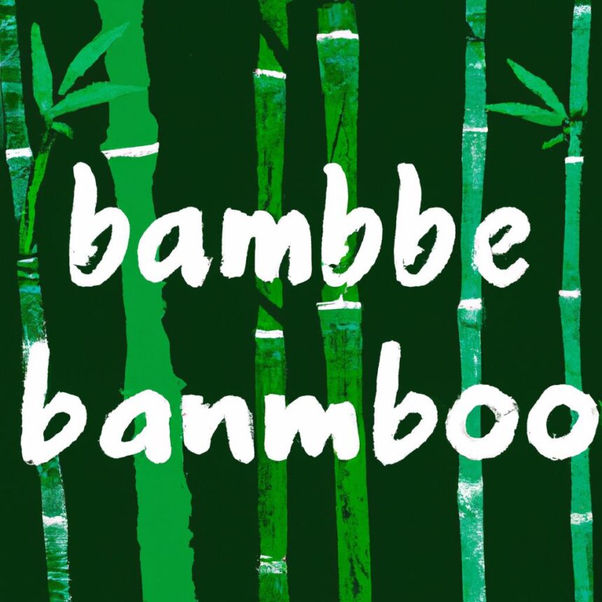 El bambú como alternativa al plástico