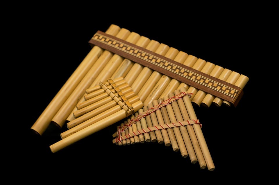 Instrumentos musicales de bambú