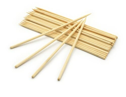 palitos de bambu para brochetas